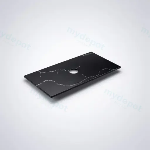 905X465X12mm Calacatta Night Solid Surface Stone Top
