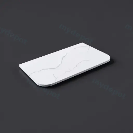 905X505X12mm Artic White Solid Surface Stone Top
