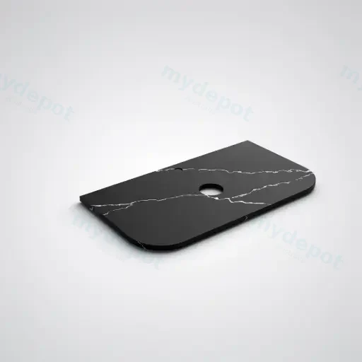 905X505X20mm Calacatta Night (WG485)Zero Silica Engineer Curve Stone Top
