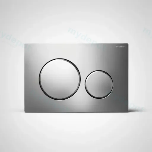 ABS Chrome/Matt/ Chrome Round Push Button 115.882.Kh.1