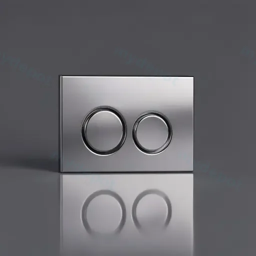 ABS Round Push Plate Chrome
