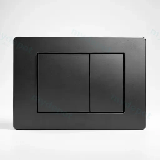 ABS Square Push Plate Black