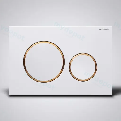 ABS White Plate With Gold Trim 115.882.Kk.1