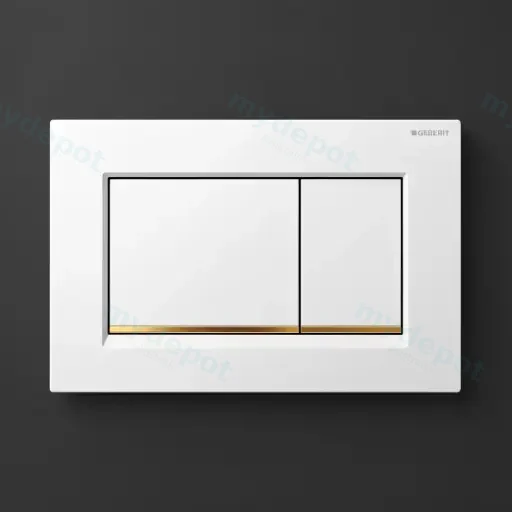 ABS White Plate With Gold Trim 115.883.Kk.1