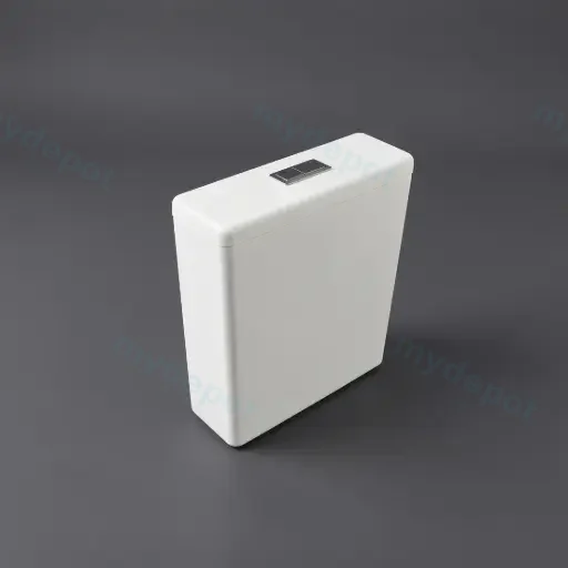 Acadia Full Rimless Toilet Cistern With Square Button