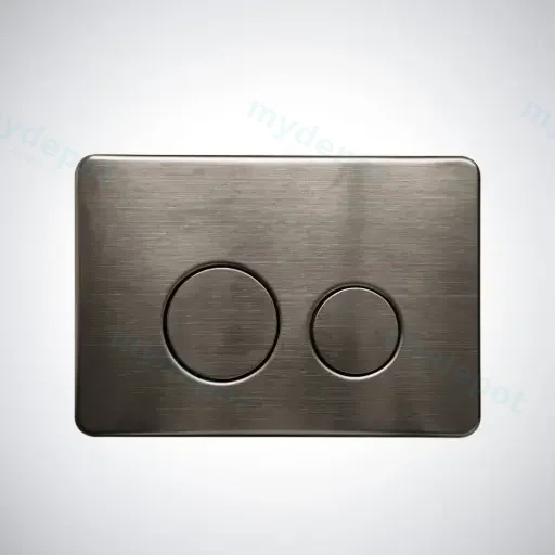 Access Plate Round Button Gunmetal