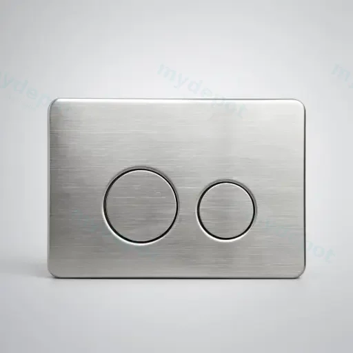 Access Plate Round Button Brushed Nickle