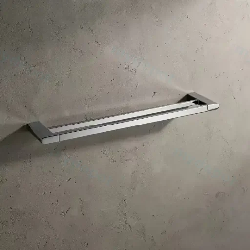 VOG Chrome Double Towel Rail 800mm