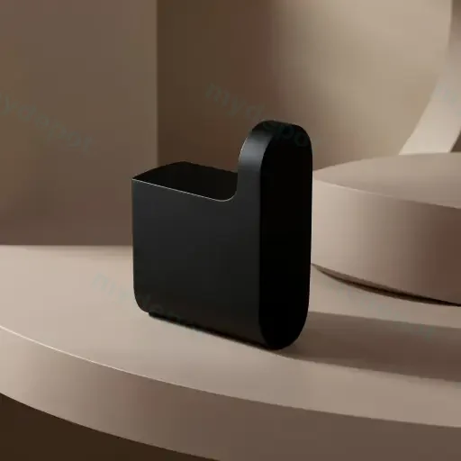 Au Black Round Robe Hook