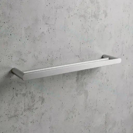 Bellino Brushed Nickel 600mm Double Towel Rail
