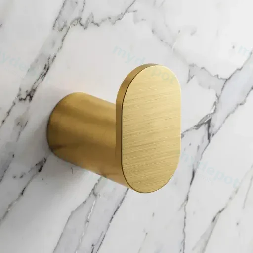 Bellino Brushed Yellow Gold Robe Hook