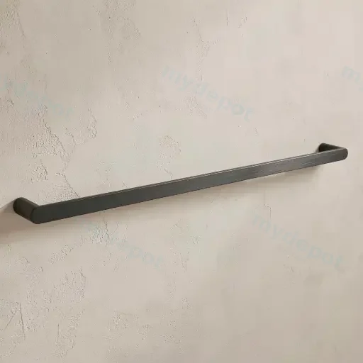 Bellino Gun Metal Grey 800mm Single Towel Rail