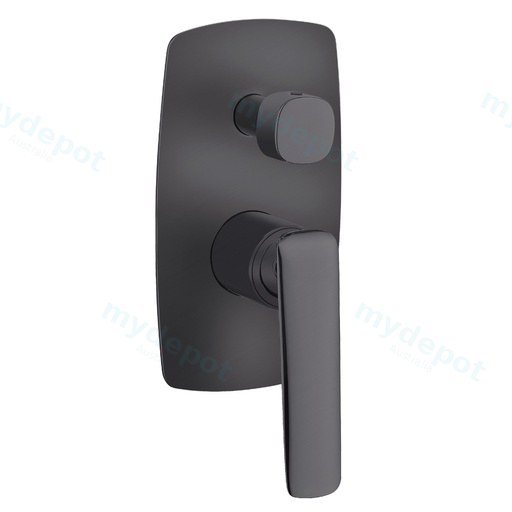 Bellino Gun Metal Grey Wall Mixer with Diverter
