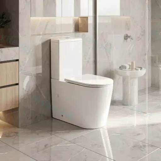 Berlin Matt White Back To Wall Toilet Suite Quiet Flushing Technology