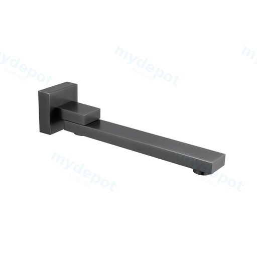 Blaze Gun Metal Grey Bath/Basin Wall Spout
