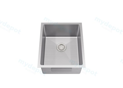 Bowl Size:340X400X230mm Overall Size:380X440X230mm Brushed Stainless Steel Kliff Hand Made Stainless Steel Sinks