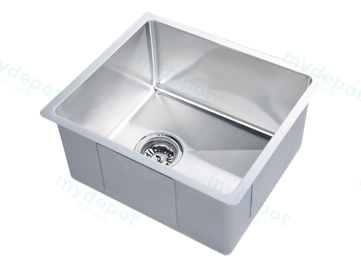 Bowl Size:400X400X230mm Overall Size:440X440X230mm Brushed Stainless Steel Kliff Hand Made Stainless Steel Sinks