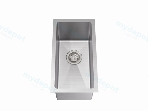 Bowl Size:200X400X230mm Overall Size:240X440X230mm Brushed Stainless Steel Kliff Hand Made Stainless Steel Sinks