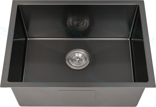 Bowl Size:540X400X230mm Overall Size:580X440X230mm Gun Metal Kliff Hand Made PVD Stainless Steel Sinks