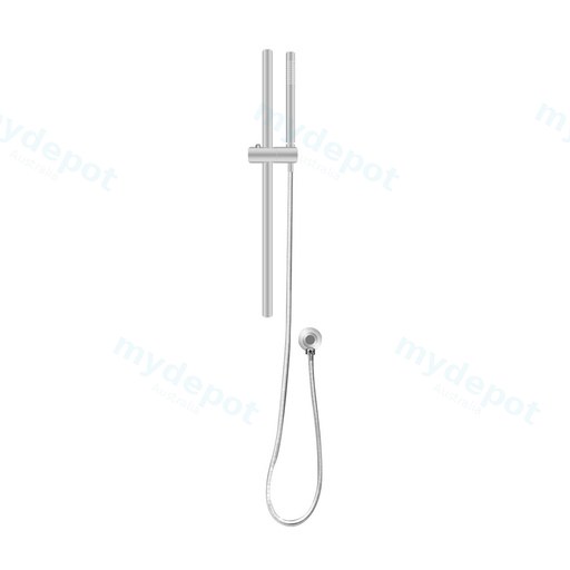 Brushed Nickel Shower Rail with Handheld Shower
