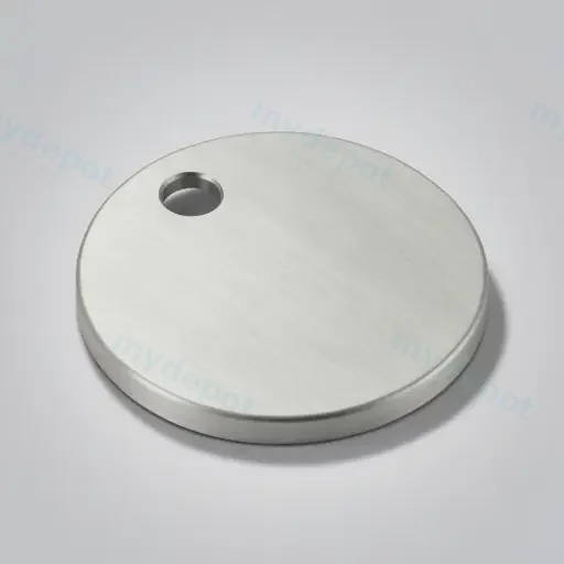 Brushed Nickel Hinge Cover In Pair