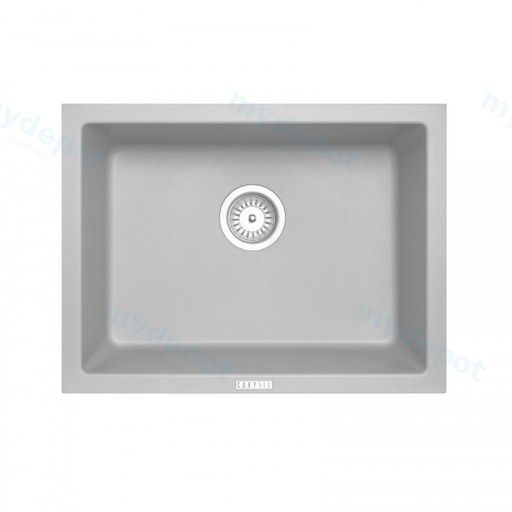 Carysil Concrete Grey Single Big Bowl Granite Kitchen Sink 610*457mm