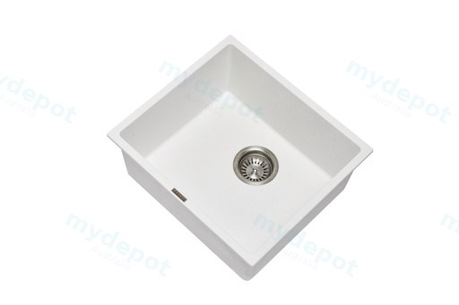Carysil Magic Salsa White Single Bowl Granite Kitchen Sink 457*406mm