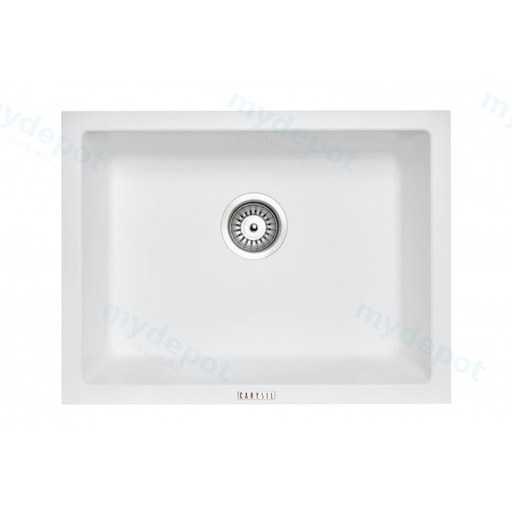 Carysil White Single Big Bowl Granite Kitchen Sink 610*457mm