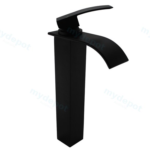 Casa Black Waterfall Tall Basin Mixer
