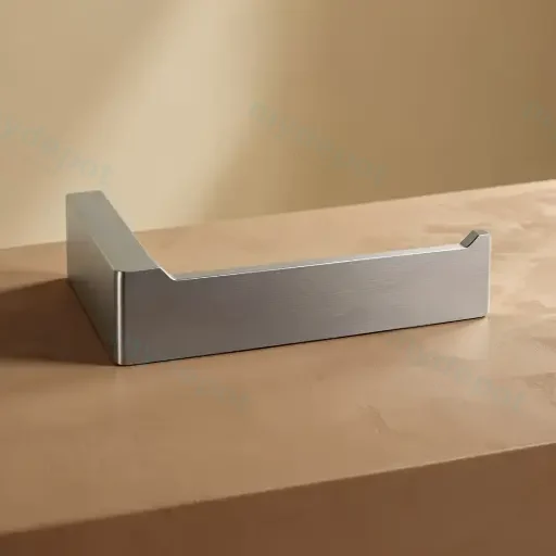 Cavallo Brushed Nickel Square Toilet Roll Holder
