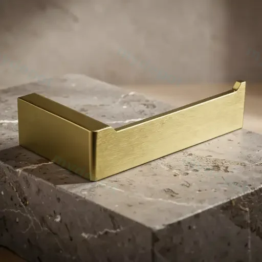 Cavallo Brushed Yellow Gold Square Toilet Roll Holder