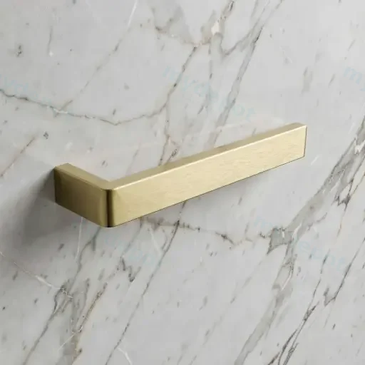 Cavallo Brushed Yellow Gold Square Towel Rail 255mm