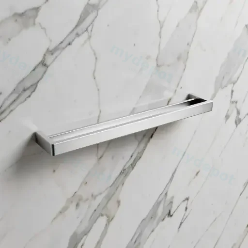 Cavallo Chrome Square Double Towel Rail 600mm