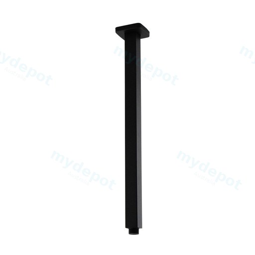 Cavallo Matte Black Square Ceiling Shower Arm 400mm