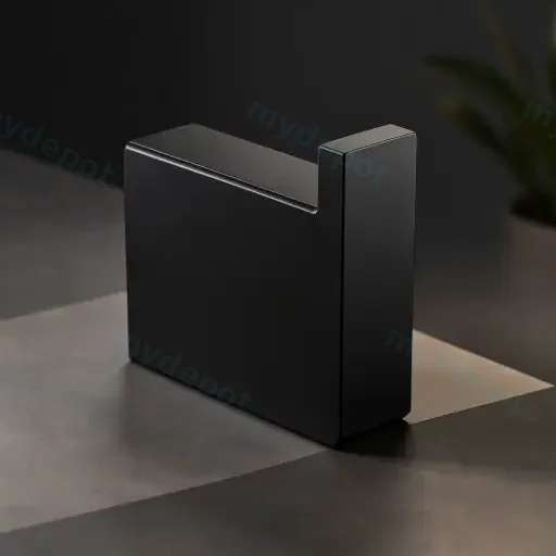 Cavallo Mattte Black Square Robe Hook