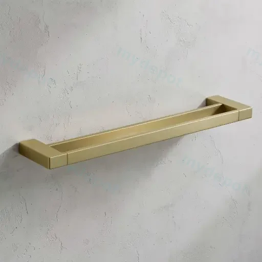 Ceram Double Towel Rail 600 mm(Brushed Gold)