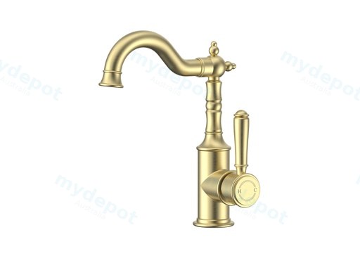 Clasico Basin Mixer in Brushed Gold