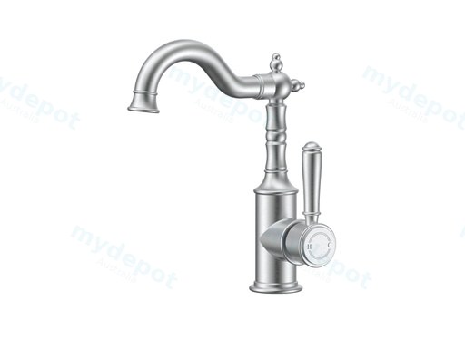 Clasico Basin Mixer in Brushed Nickel