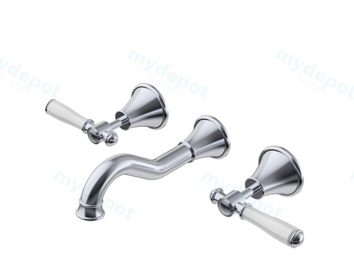 Clasico Bath Set Ceramic Hahdle Chrome Lead Free