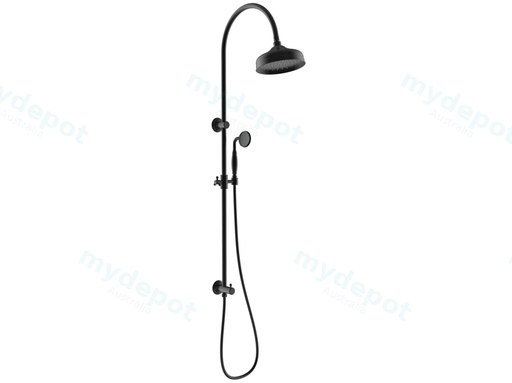Clasico Combination Shower Set in Matt Black