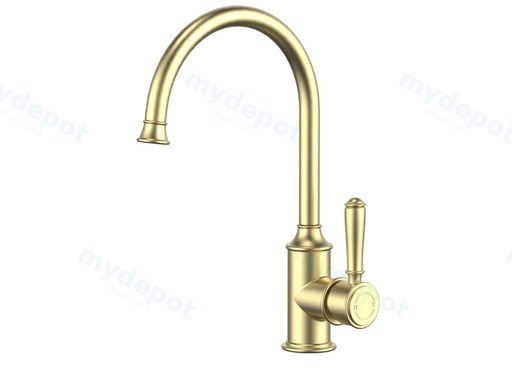 Clasico Gooseneck Sink Mixer in Brushed Gold