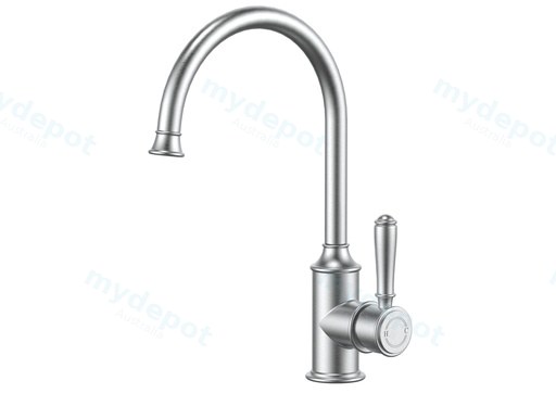Clasico Gooseneck Sink Mixer in Brushed Nickel