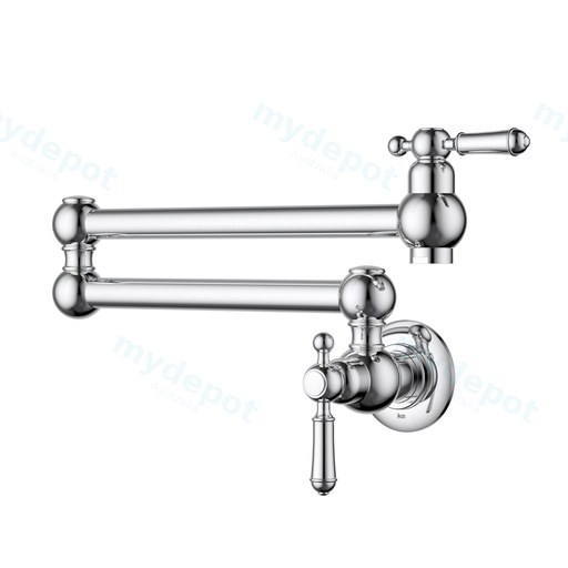 Clasico Kitchen Pot Filler Chrome Lead Free