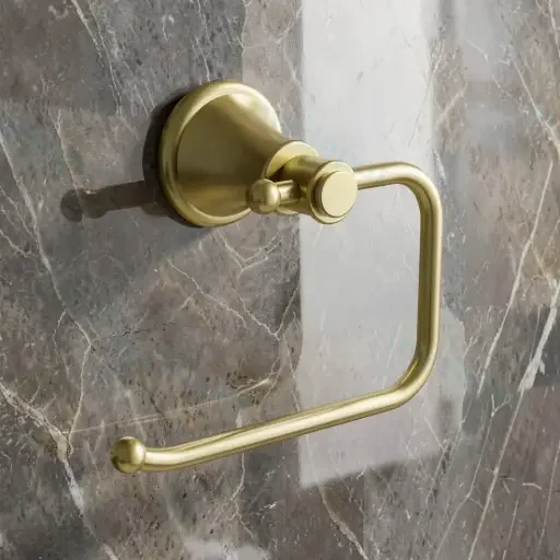 Clasico Paper Holder in Brushed Gold
