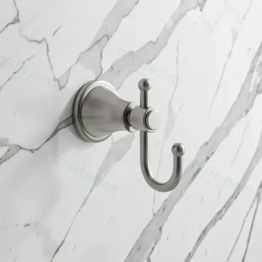 Clasico Robe Hook in Brushed Nickel