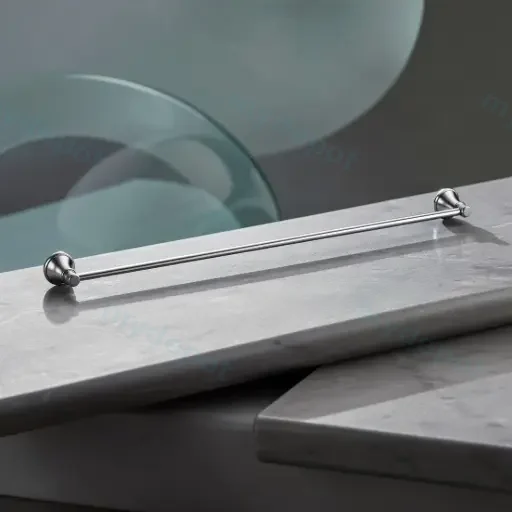 Clasico Single Towel Rail 800mm Chrome