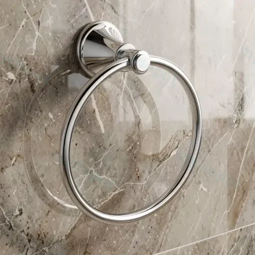 Clasico Towel Ring Chrome