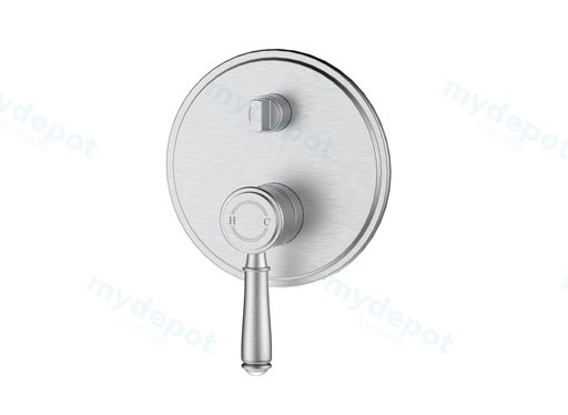 Clasico Wall Diverter Mixer Trim Kits in Brushed Nickel