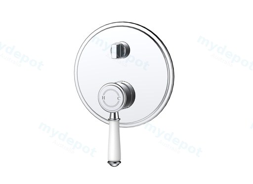 Clasico Wall Diverter Mixer Trim Kits Ceramic handle Chrome