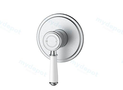 Clasico Wall Mixer Trim Kits Ceramic handle in Brushed Nickel